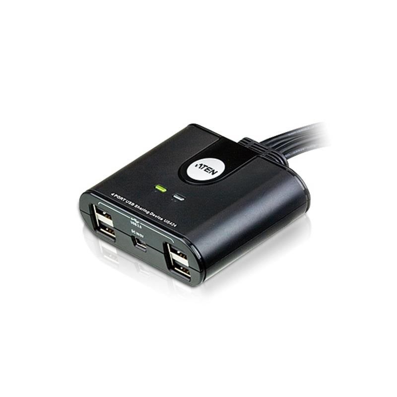 Aten Peripheral Switch 4x4 USB 2.0, 4x PC, 4x USB 2.0 Ports, Remote Port Selector, Plug and Play, Hot Pluggable Aten Peripheral Switch 4x4 USB 2.0, 4x PC, 4x USB 2.0 Ports, Remote Port Selector, Plug and Play, Hot Pluggable